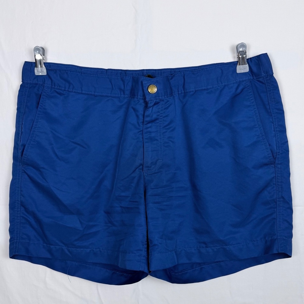 Mens Land's End Swim Trunks Board‎ Shorts L Drawstring Pockets Beach Volleyball